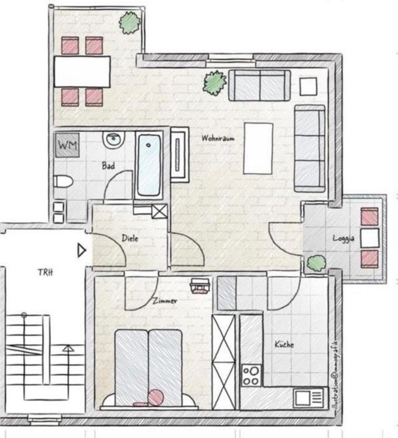 Ferienwohnung Stadtgracht Nordhorn Exterior foto